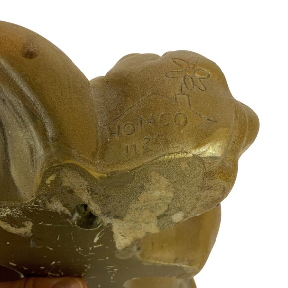 Homco Cherubs Angels Wall Decor Set Of 2 Gold Plastic Christmas Holiday - Picture 9 of 9